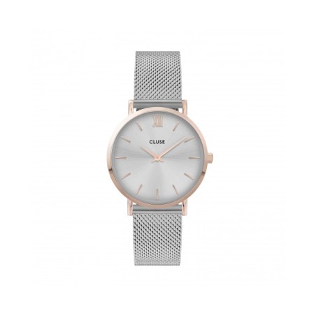 RELOJ CLUSE MINUIT ACERO 33MM ESF BLANCA SILVER
