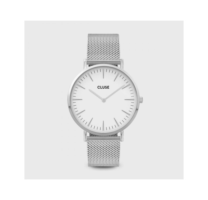 RELOJ CLUSE LA BOHEME ACERO 38MM ESF BLANCA