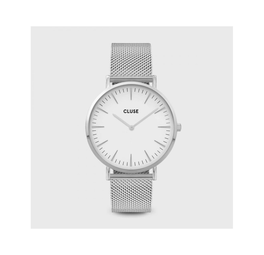 RELOJ CLUSE LA BOHEME ACERO 38MM ESF BLANCA