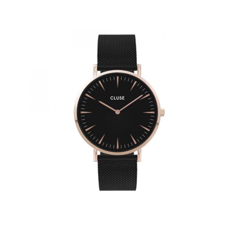 RELOJ CLUSELA BOHEME 38MM MALLA NEGRA