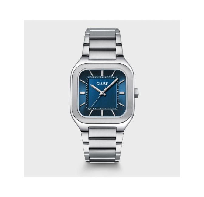 RELOJ CLUSE BLUE SILVER QUADRUS