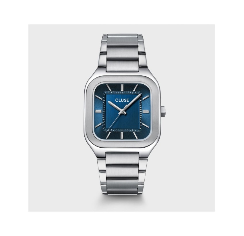 RELOJ CLUSE BLUE SILVER QUADRUS