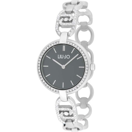 RELOJ LIUJO GLARE SILVER NERO