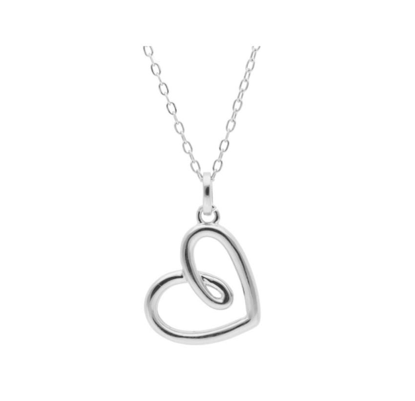 COLGANTE CORAZÓN PLATA