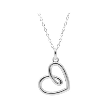COLGANTE CORAZÓN PLATA