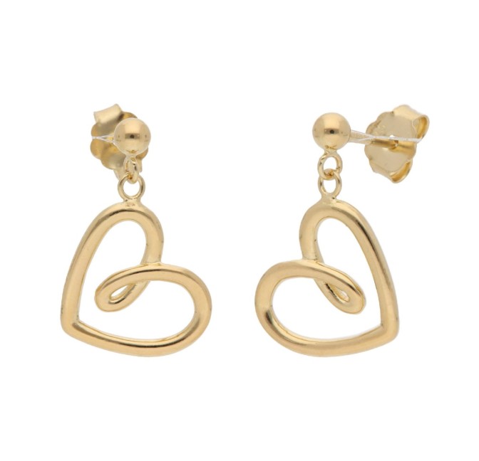PENDIENTES CORAZÓN PLATA