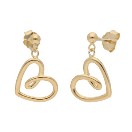 PENDIENTES CORAZÓN PLATA