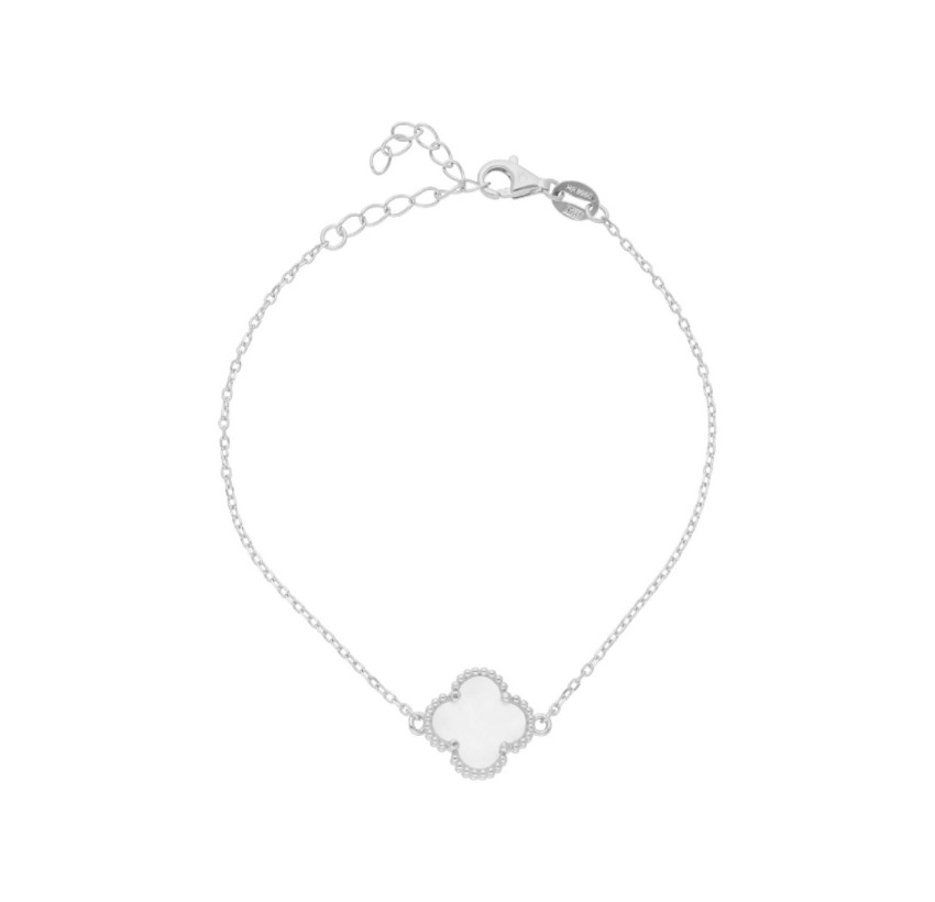 PULSERA PLATA Y NÁCAR