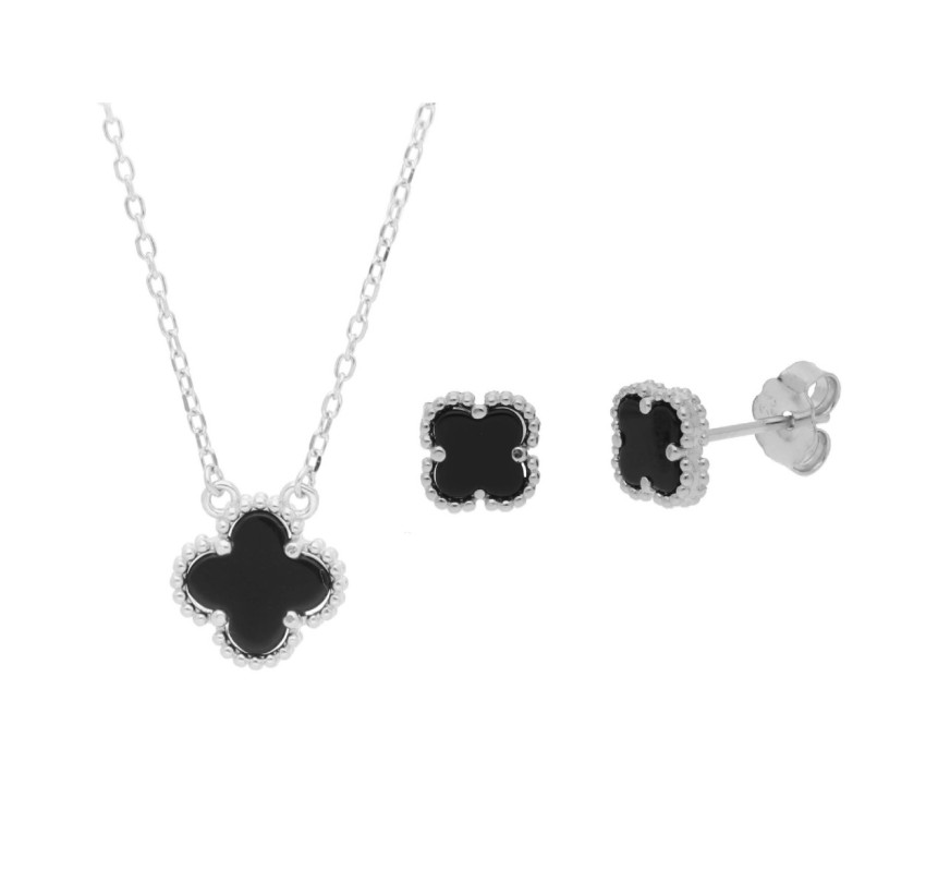 CONJUNTO PLATA Y ÓNIX