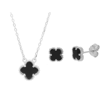 CONJUNTO PLATA Y ÓNIX