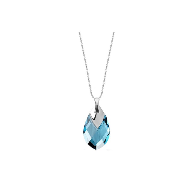 COLGANTE PLATA Y CRISTALES LISKA