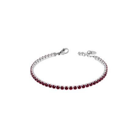 PULSERA ACERO ROJA