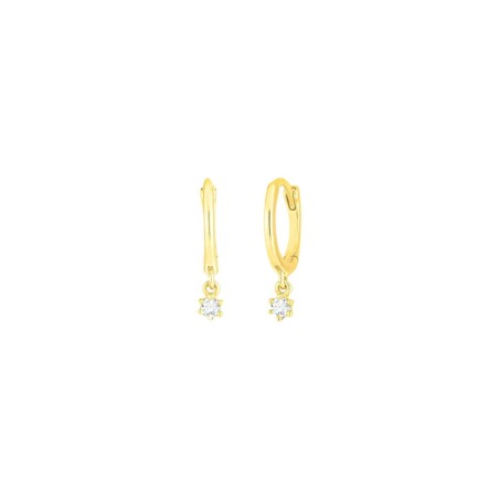 PENDIENTES ACERO DORADO