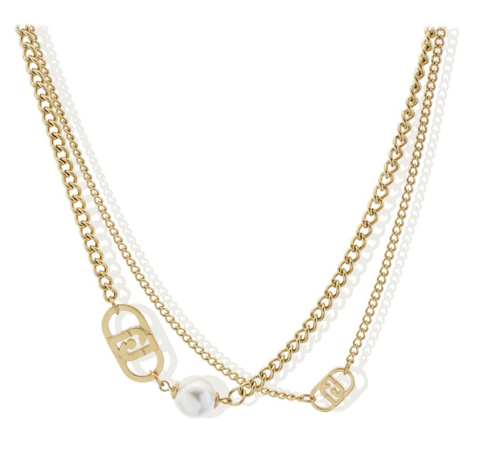 COLLAR ACERO PERLA LIUJO