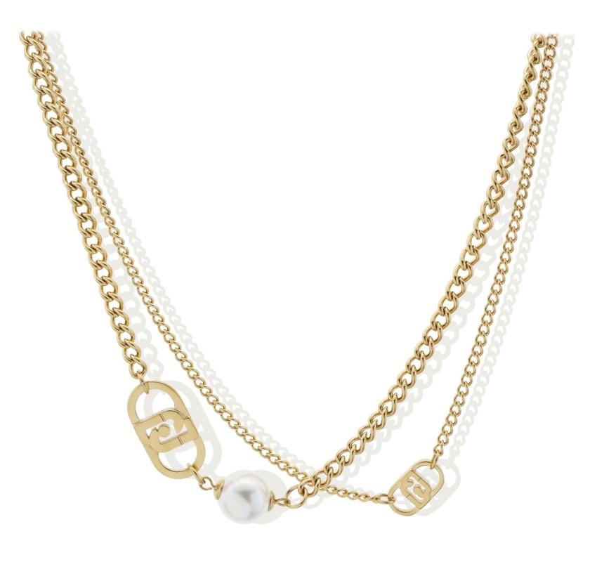 COLLAR ACERO PERLA LIUJO