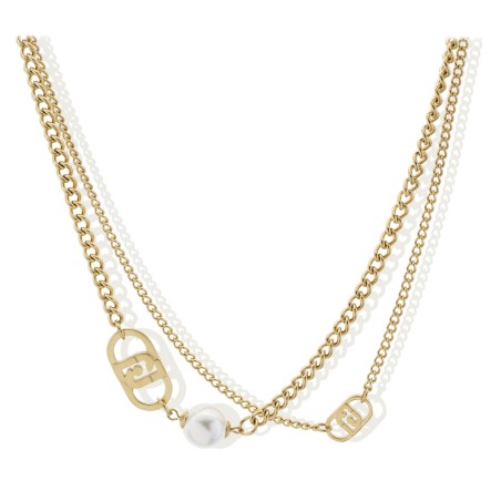 COLLAR ACERO PERLA LIUJO