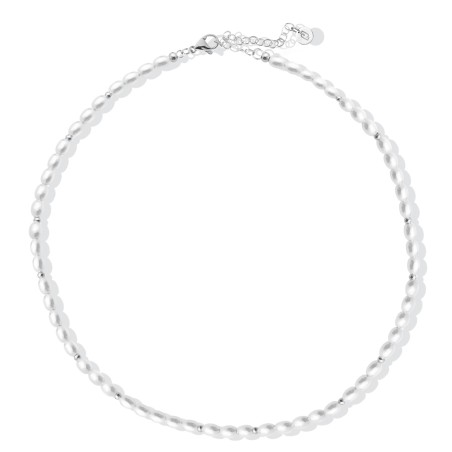 COLLAR ACERO PERLAS LIUJO