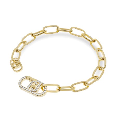 PULSERA ACERO DORADO LIUJO