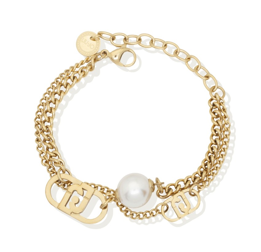 PULSERA ACERO DORADO LIUJO