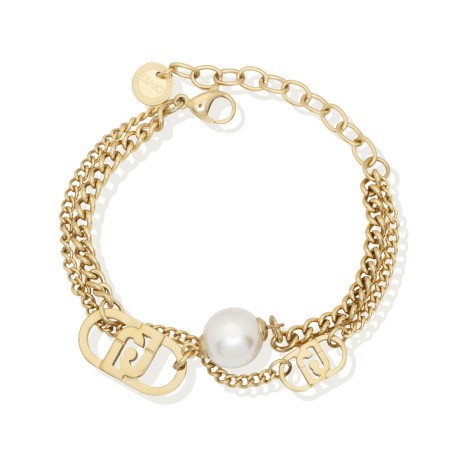 PULSERA ACERO DORADO LIUJO