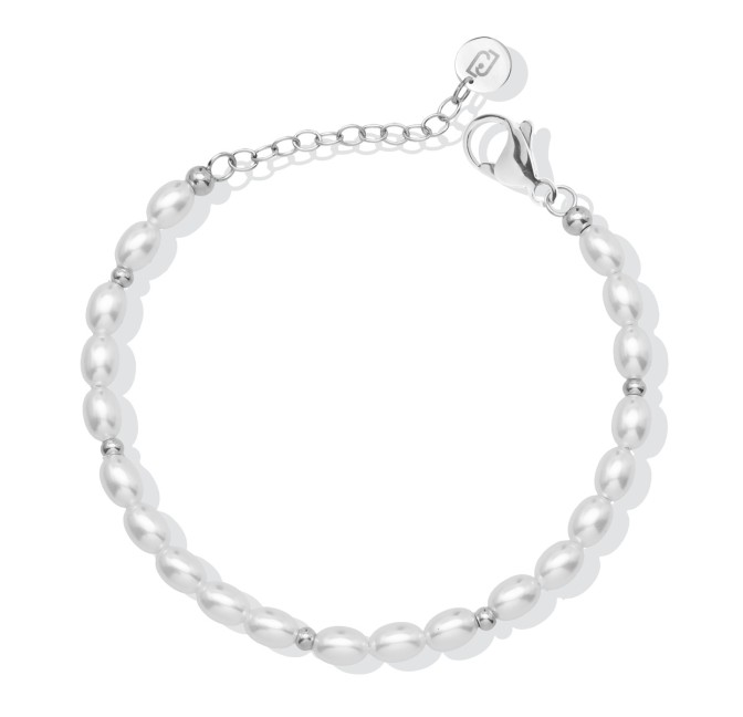 PULSERA ACERO PERLAS LIUJO