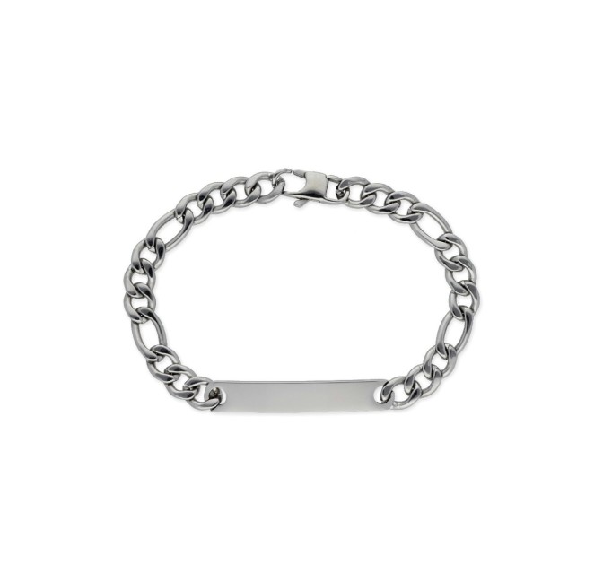 PULSERA PLACA ACERO 7MM