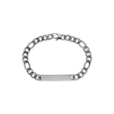 PULSERA PLACA ACERO 7MM