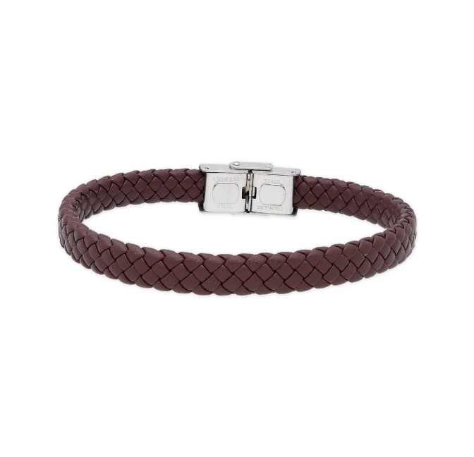 PULSERA ACERO Y PIEL