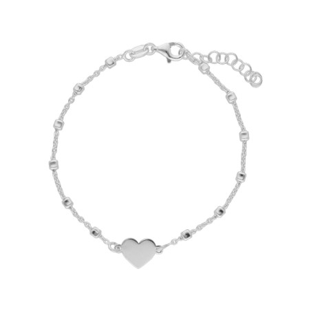 PULSERA CORAZÓN PLATA