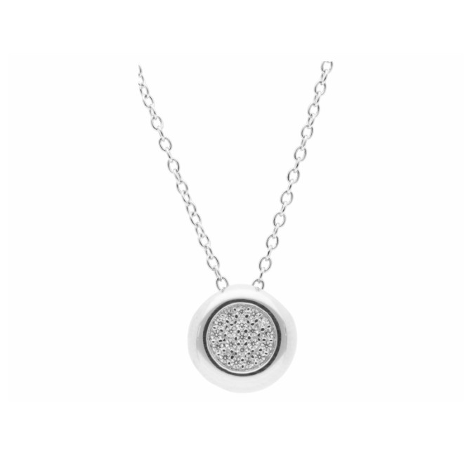 COLGANTE PLATA Y CIRCONITAS