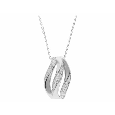 COLGANTE PLATA Y CIRCONITAS 