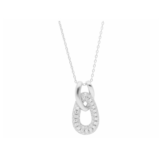 COLGANTE PLATA Y CIRCONITAS