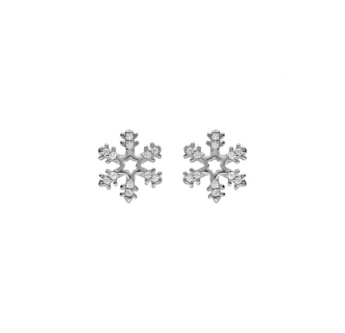 PENDIENTES PLATA COPO DE NIEVE