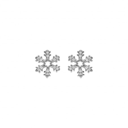 PENDIENTES PLATA COPO DE NIEVE