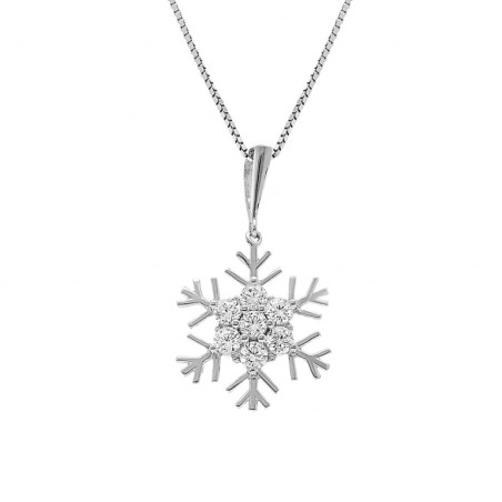 COLGANTE PLATA COPO DE NIEVE CIRCONITAS