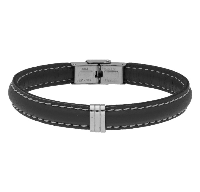 PULSERA PIEL Y ACERO