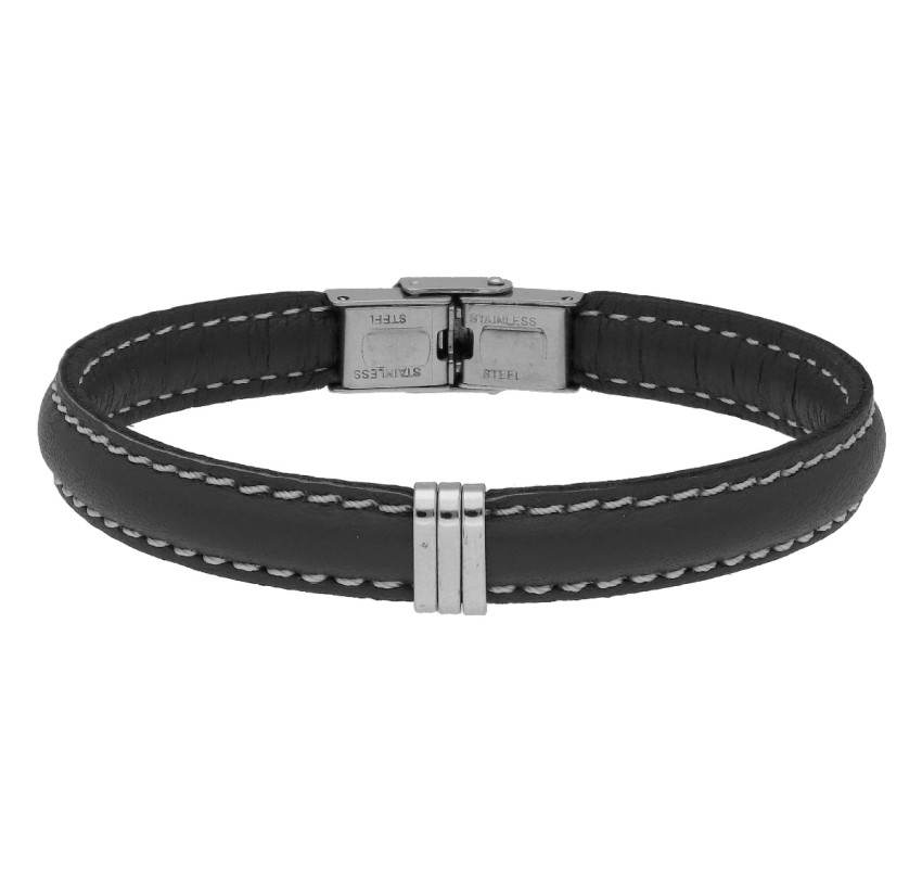 PULSERA PIEL Y ACERO