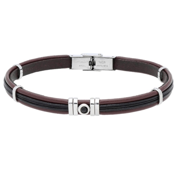 PULSERA PIEL Y ACERO