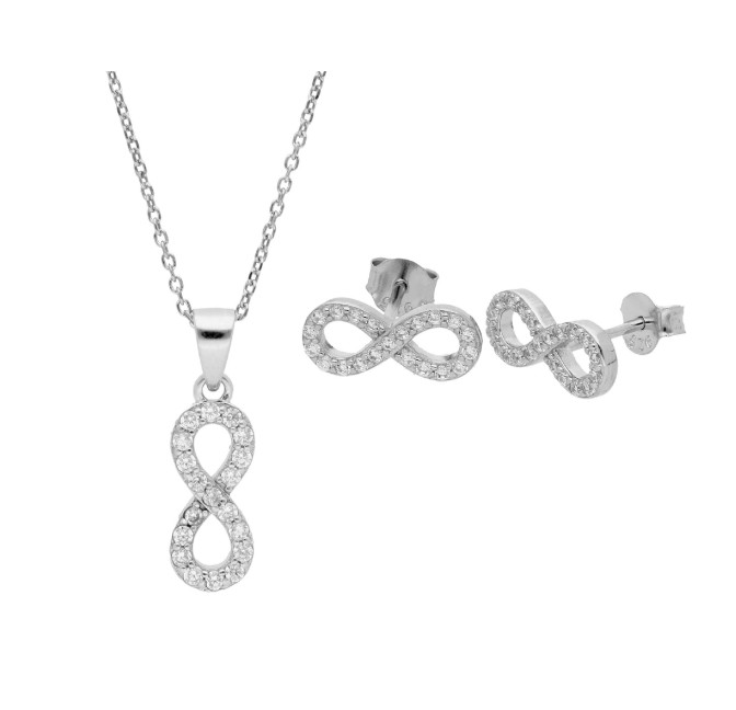 CONJUNTO INFINITO PLATA Y CIRCONITAS