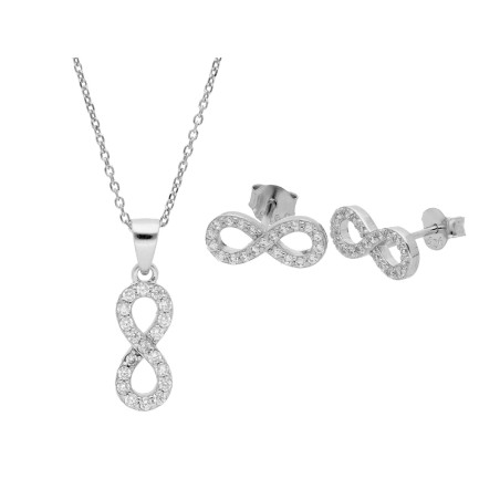 CONJUNTO INFINITO PLATA Y CIRCONITAS