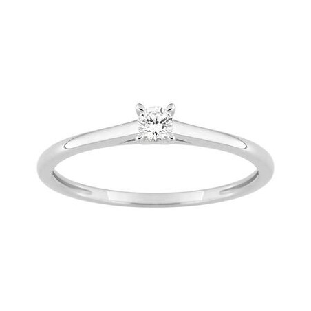 ANILLO ORO 9K SOLITARIO DIAMANTE 0.10K SYNT. 1.05GR