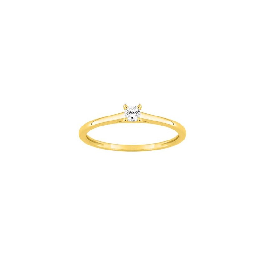 ANILLO ORO 9K SOLITARIO DIAMANTE 0.10K,0.90GR SYNT. T.12
