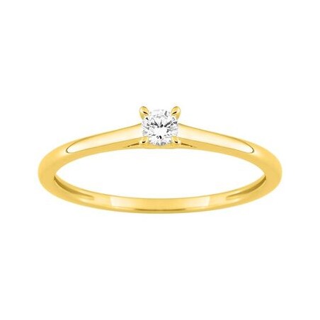 ANILLO ORO 9K SOLITARIO DIAMANTE 0.10K,0.90GR SYNT. T.12