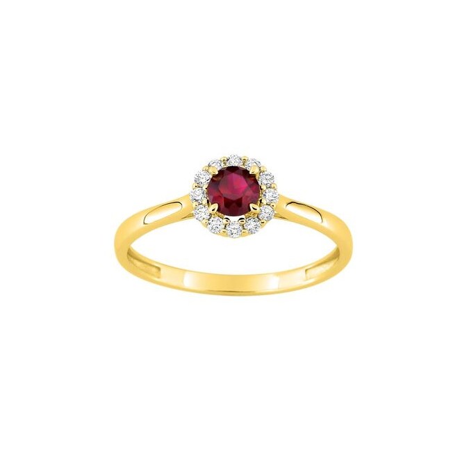 SORTIJA OR 9 K 0.38K BRILLANTS SYNT