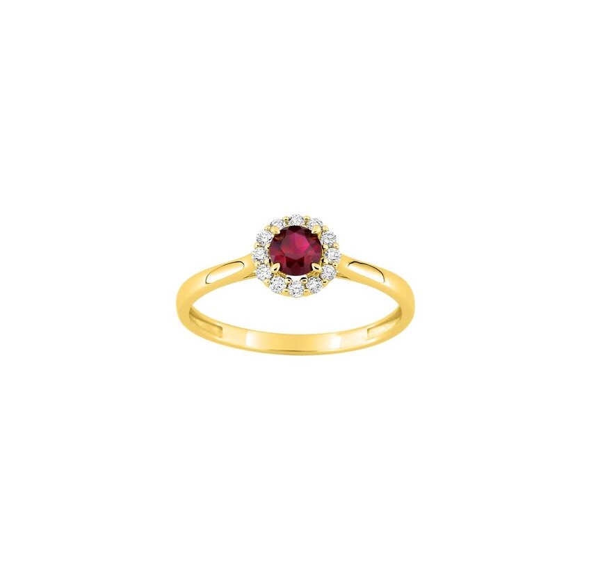 SORTIJA OR 9 K 0.38K BRILLANTS SYNT