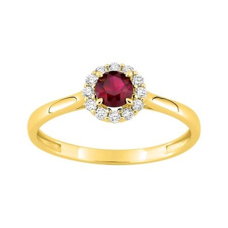 SORTIJA OR 9 K 0.38K BRILLANTS SYNT