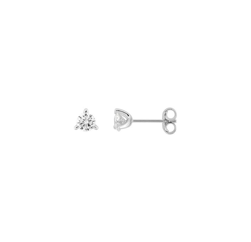 PENDIENTES ORO 9K DIAMANTES SYNT. 0.40K, 0.50GR