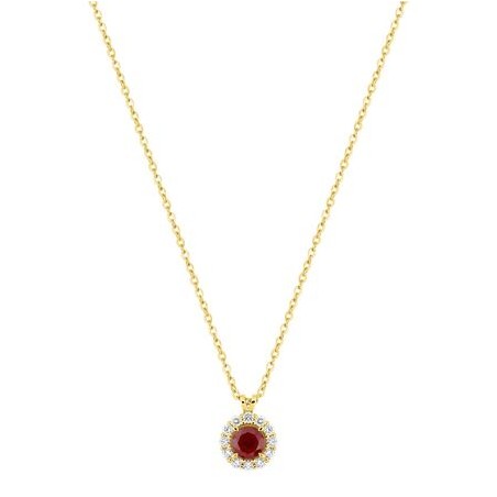 COLLAR RUBI Y ORO 9K 1.55 GR