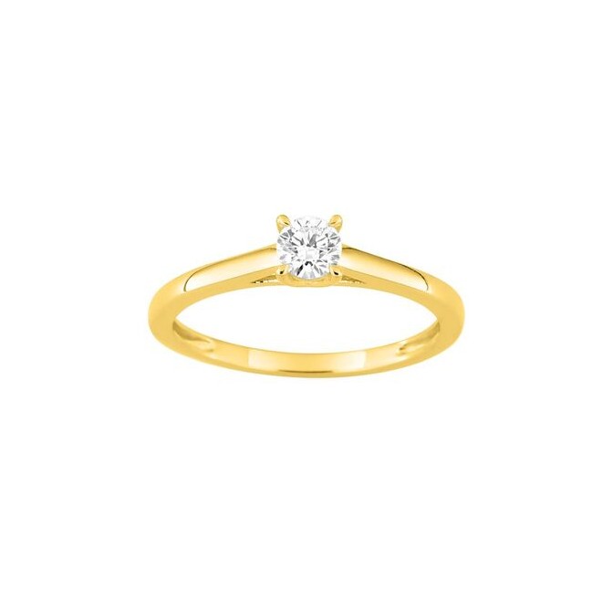 ANILLO ORO 9K SOLITARIO DIAMANTE SYNT. 0.25K,1.45GR T.16