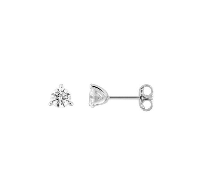 PENDIENTES ORO 9K DIAMANTE SYNT. 0.50K, 0.55GR